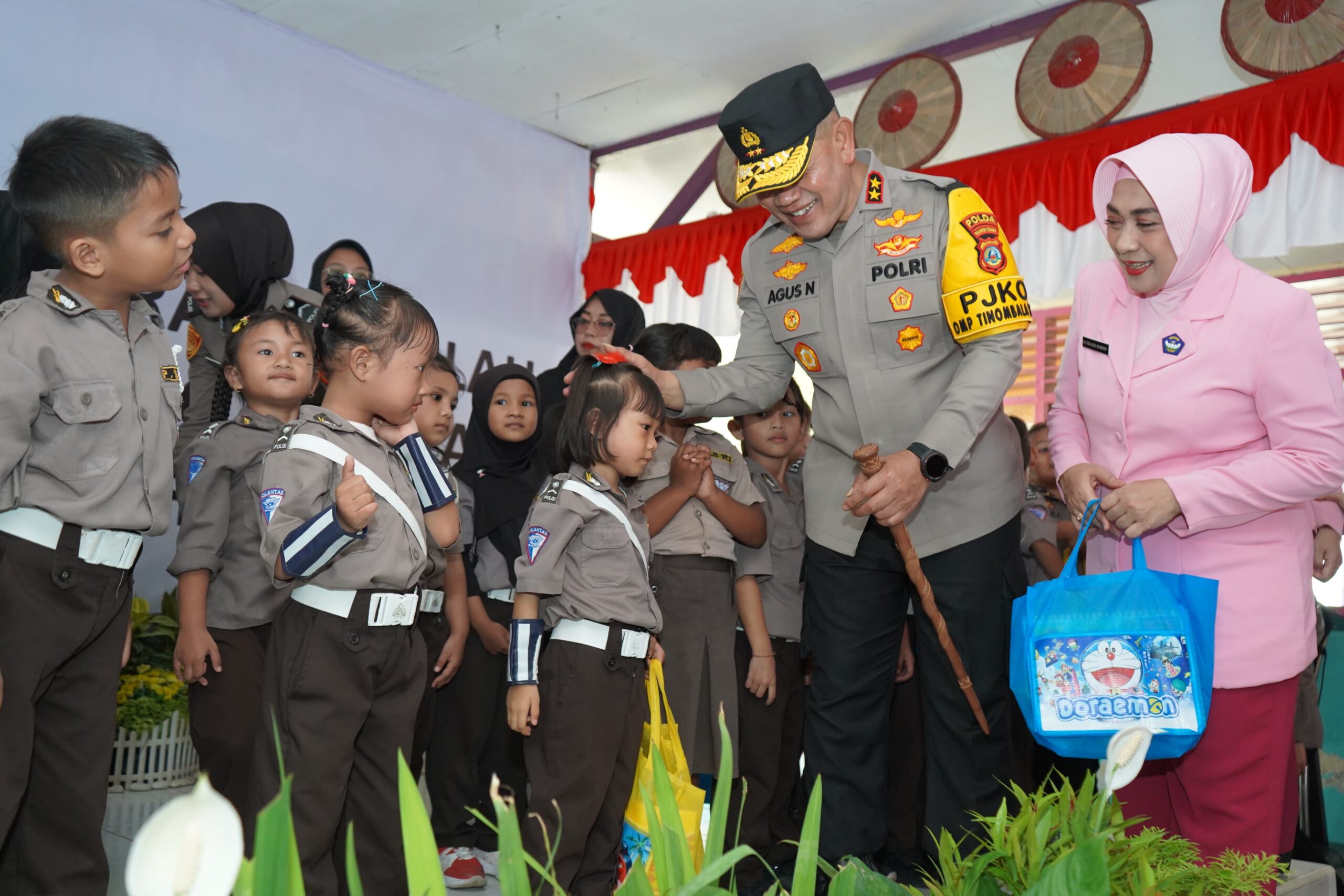 Ketua YKB Sulteng Letakan Batu Pertama Rehab Gedung TK Kemala Bhayangkari