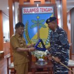 Jelang Hari Dharma Samudra, Danlanal TNI Palu Temui Gubernur Sulteng