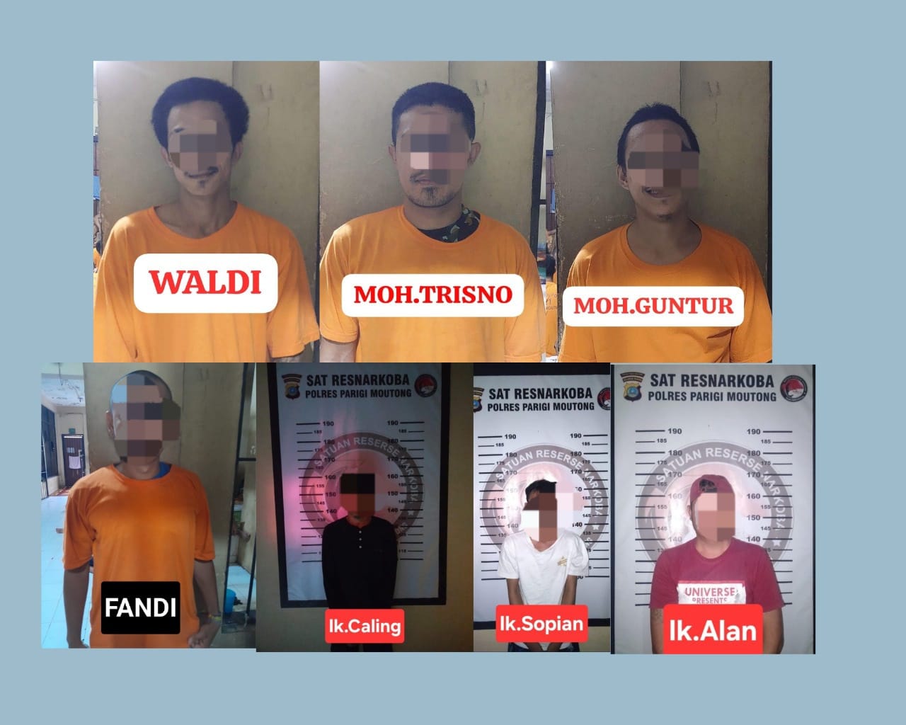 Tujuh Tahanan Kabur dari Rutan Polres Parimo