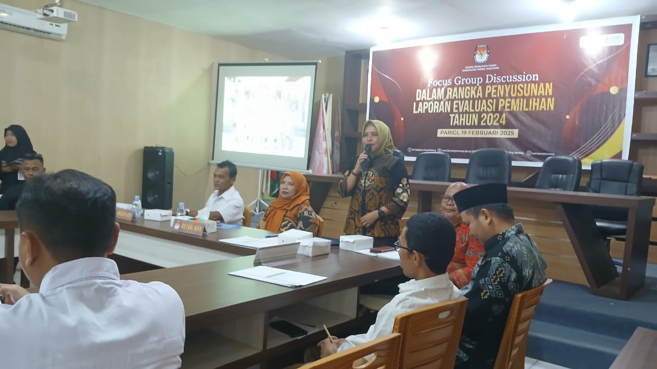 KPU Parimo Gelar FGD untuk Penyusunan Laporan Evaluasi Pemilu 2024