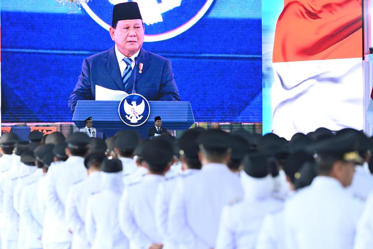 Lantik 961 Kepala Daerah, Prabowo: Tunjukkan Kekuatan Demokrasi Indonesia