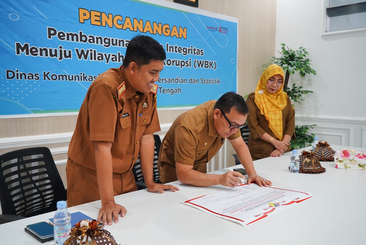 DKIPS Sulteng Canangkan Zona Integritas Menuju Wilayah Bebas Korupsi