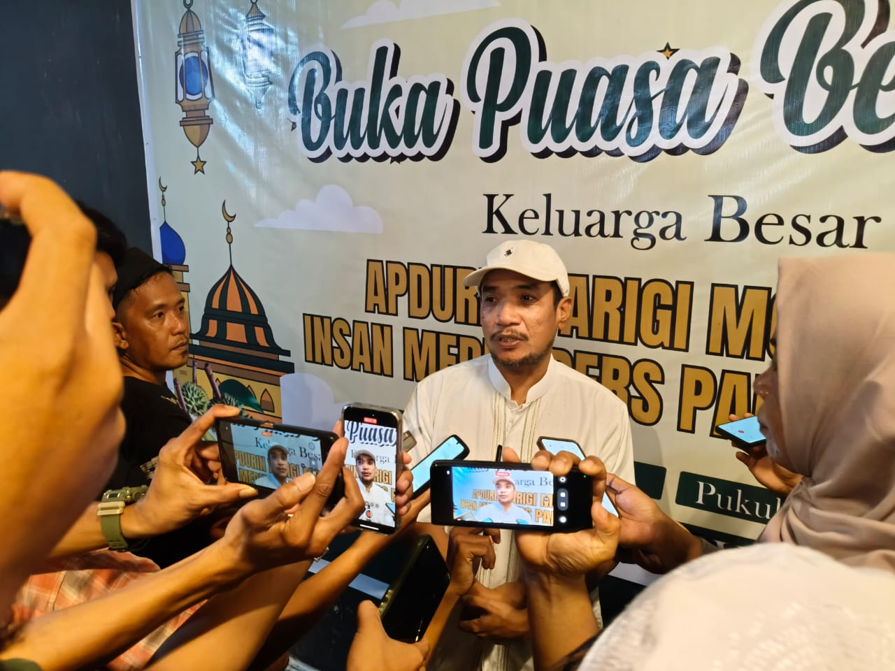 Jalin Silaturahmi, Apdurian Parimo Gelar Buka Puasa Bersama Jurnalis Parigi
