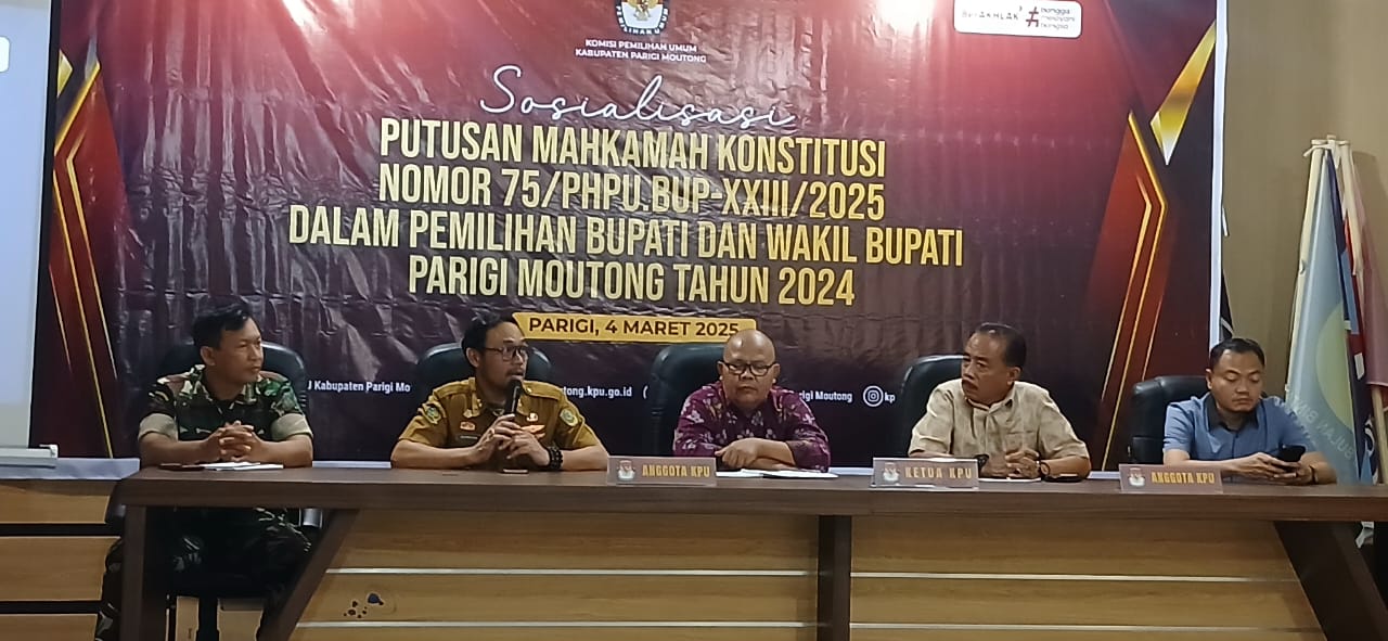 Pagu Anggaran Rp32 Miliar, PSU Pilkada Parimo Dijadwalkan 19 April 2025