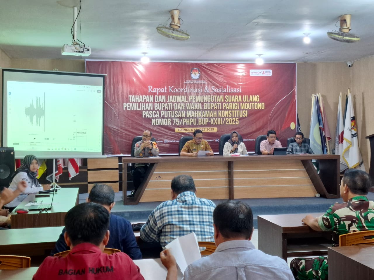 KPU Parimo Gelar Rakor dan Sosialisasi Tahapan serta Jadwal PSU Pilkada