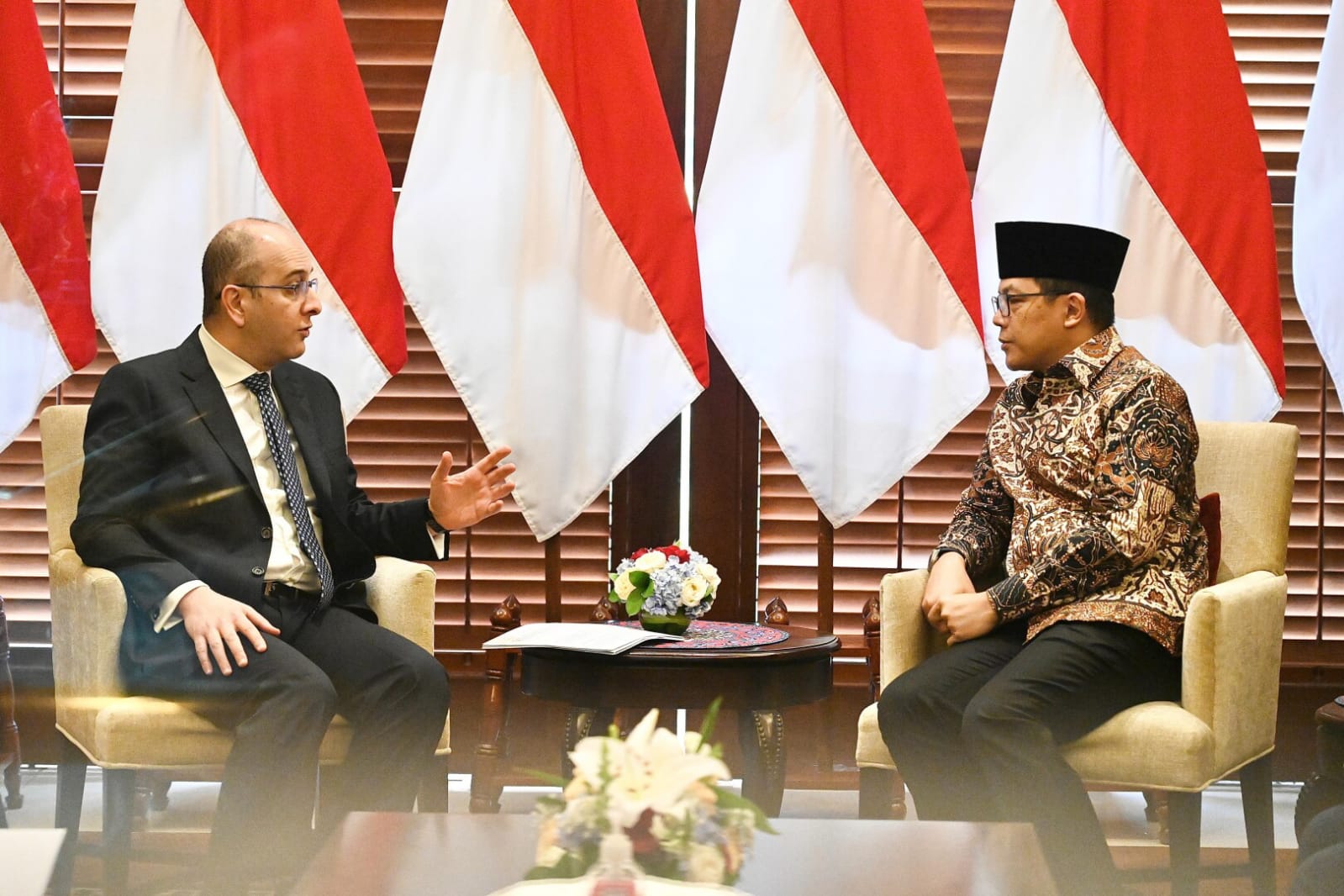 Pertemuan Menlu dan Duta Besar Mesir, Bahas Isu Palestina dan Kerja Sama Bilateral
