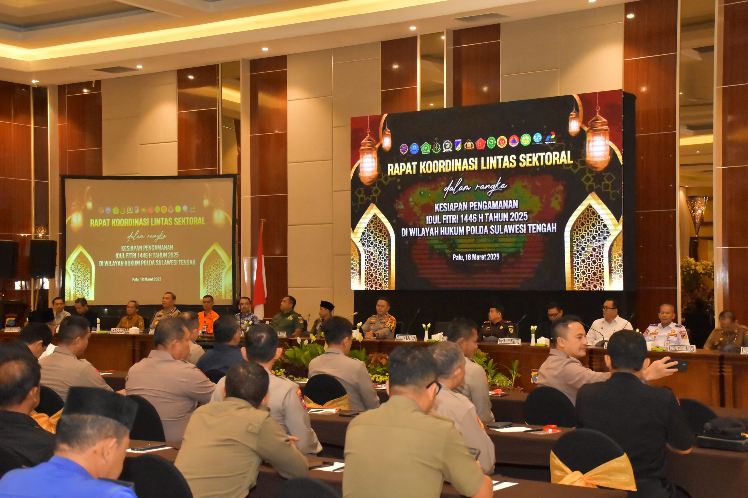 Cek Kesiapan Pengamanan Idulfitri 1446 H, Polda Sulteng Gelar Rakor Lintas Sektoral