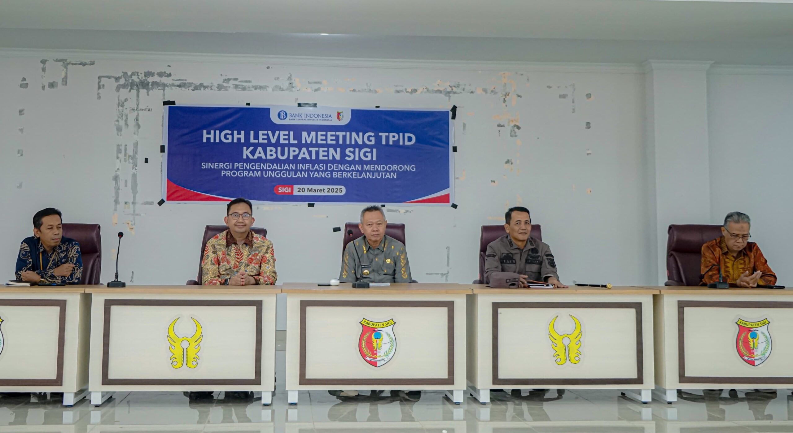 Pemda Sigi dan Bank Indonesia Gelar High Level Meeting TPID