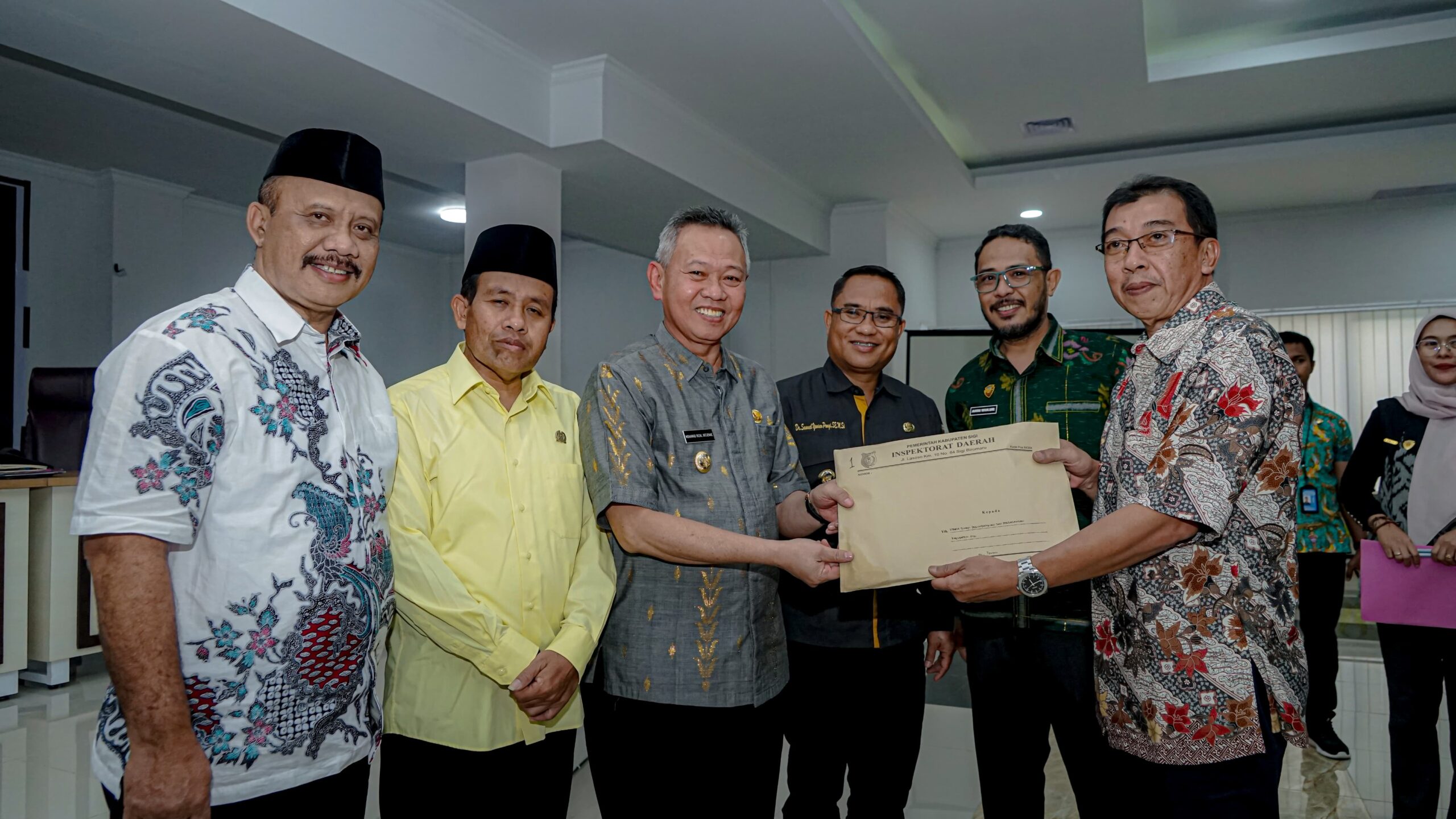 Bupati Rizal Intjenae Hadiri Penyerahan LHP Inspektorat Sigi