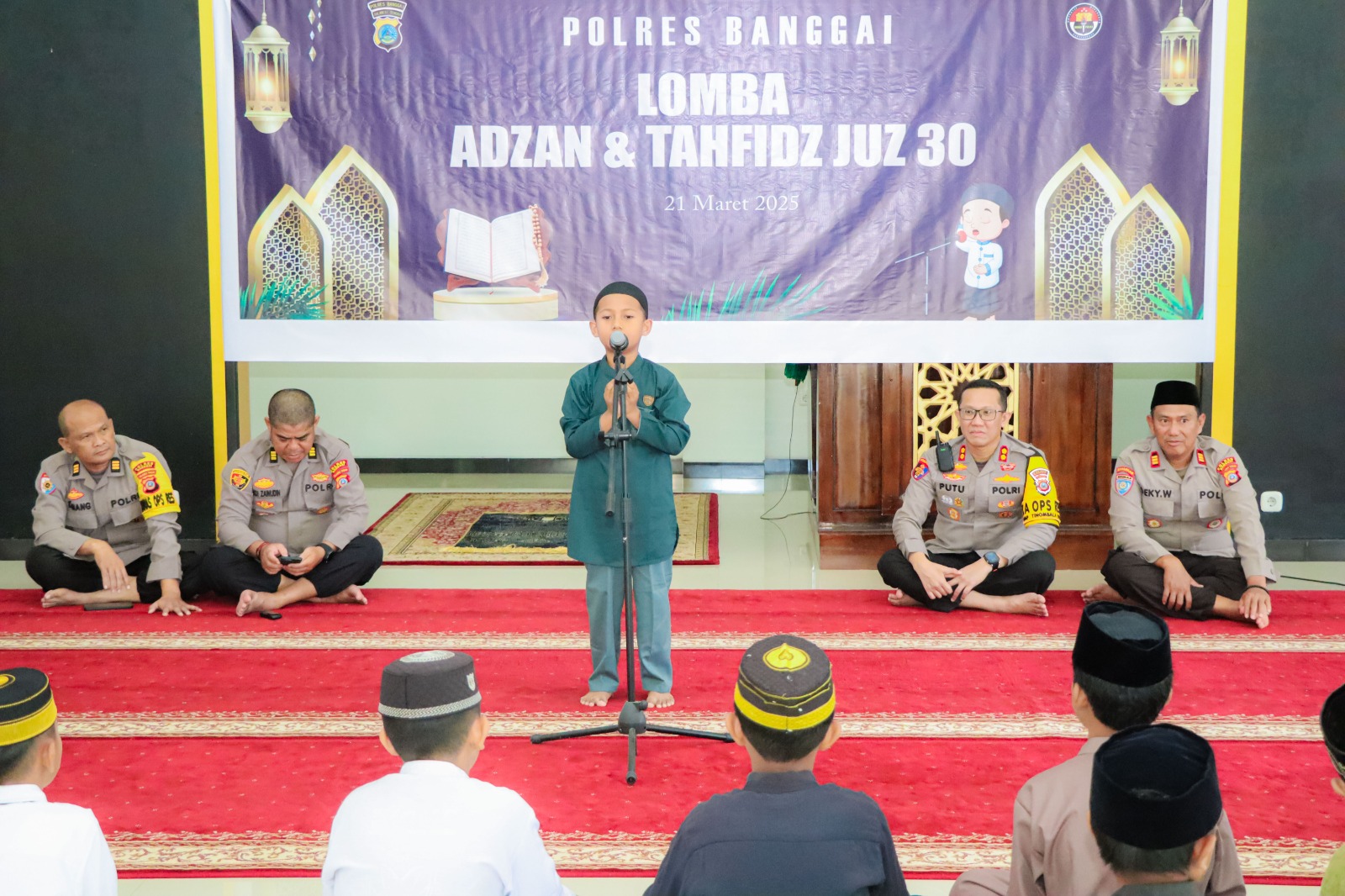 Peringati Nuzulul Qur'an, Polres Banggai Gelar Lomba Adzan dan Tahfidz 30 Juz
