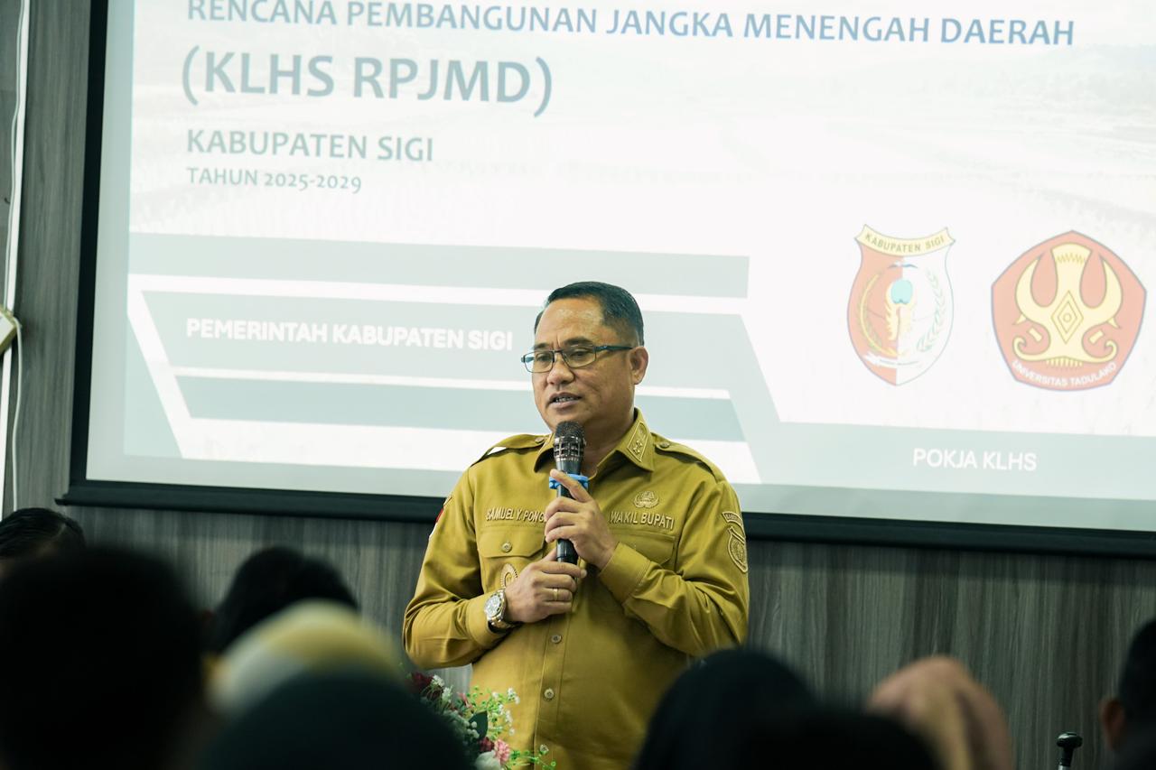 Wabup Samuel Resmikan Kick Off dan FGD KLHS RPJMD Sigi 2025-2030