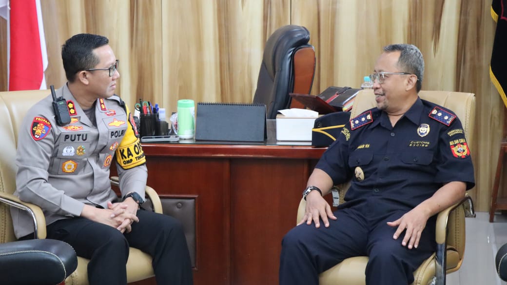 Bangun Sinergitas, Kapolres Banggai Terima Kunjungan Kepala Bea Cukai Luwuk