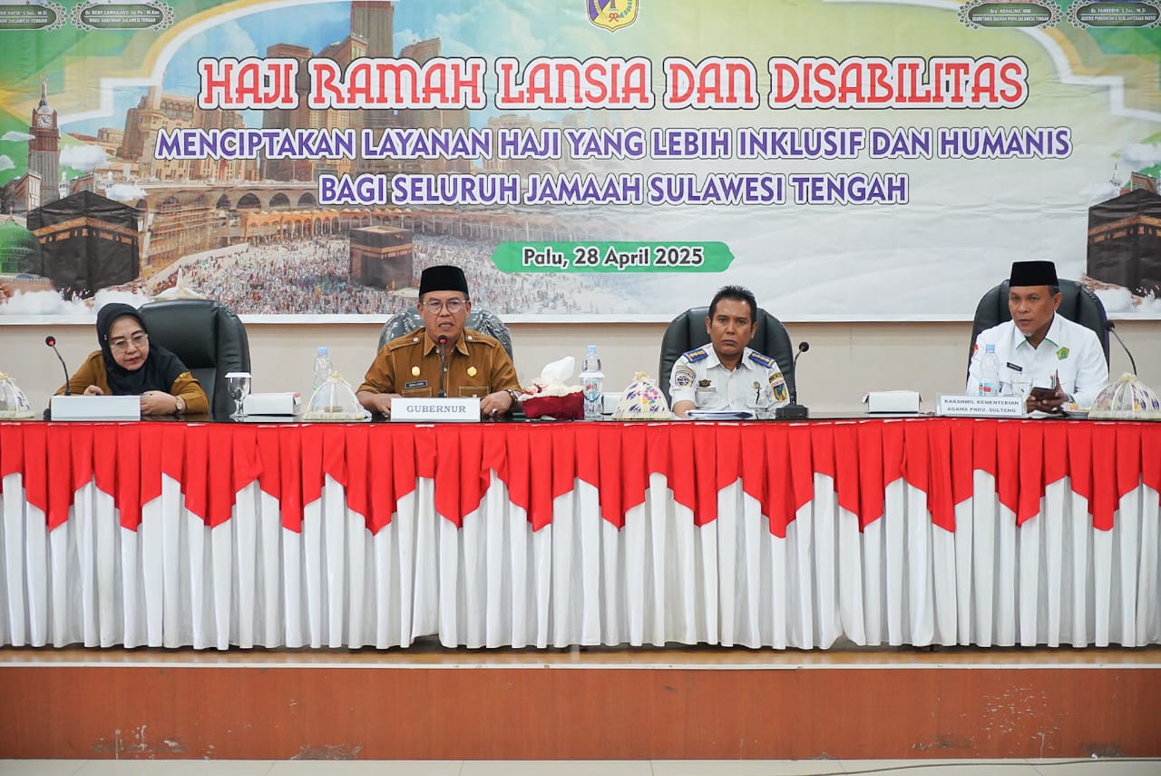 Pemprov Sulteng Gelar Rakor Layanan Haji Ramah Lansia dan Disabilitas