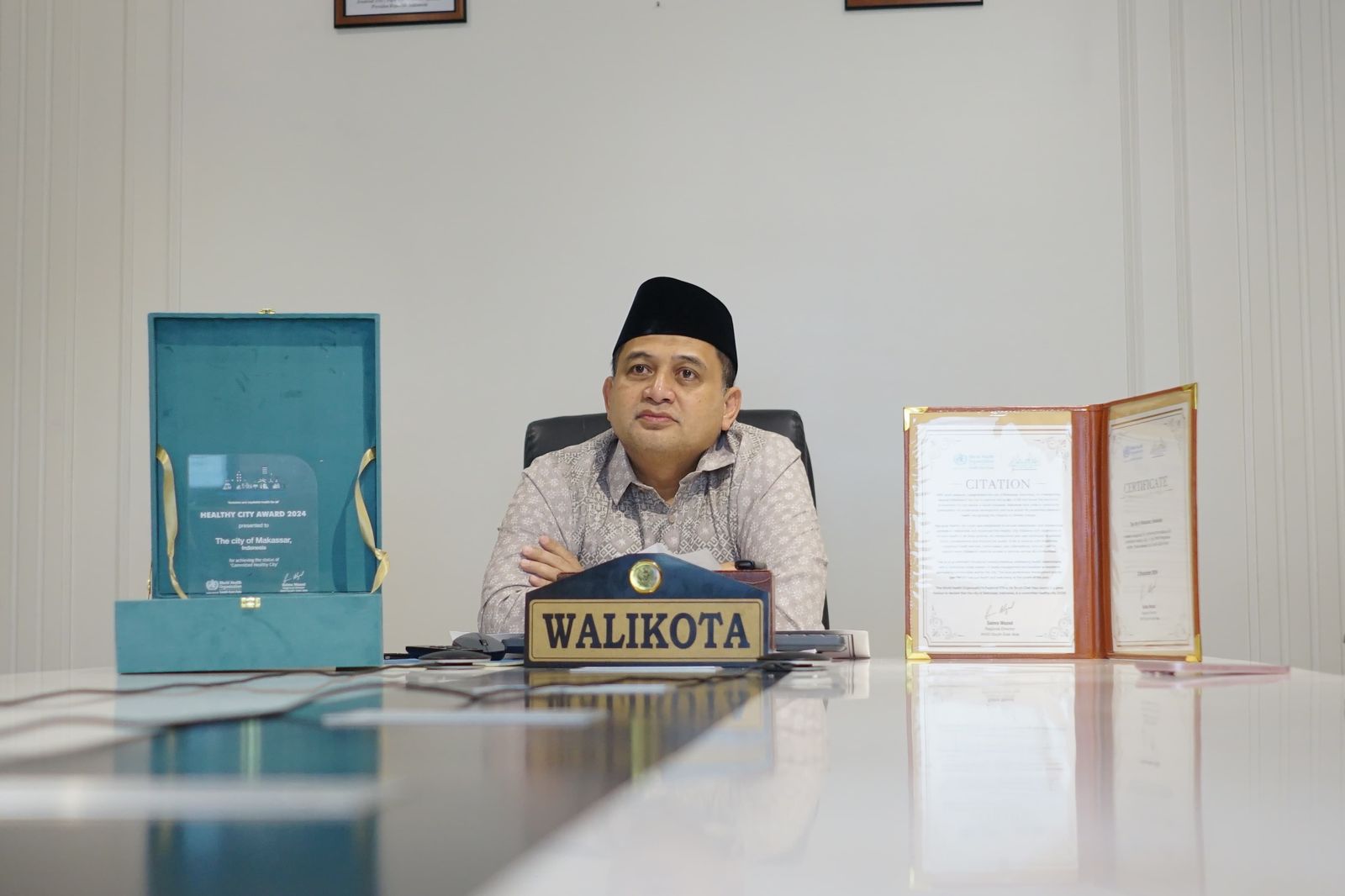 Makassar Terima Penghargaan Kota Sehat dari WHO