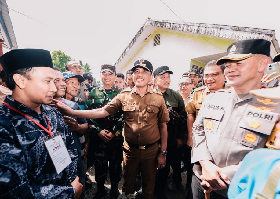 Gubernur Anwar Hafid dan Kapolda Sulteng Tinjau PSU Pilkada Banggai