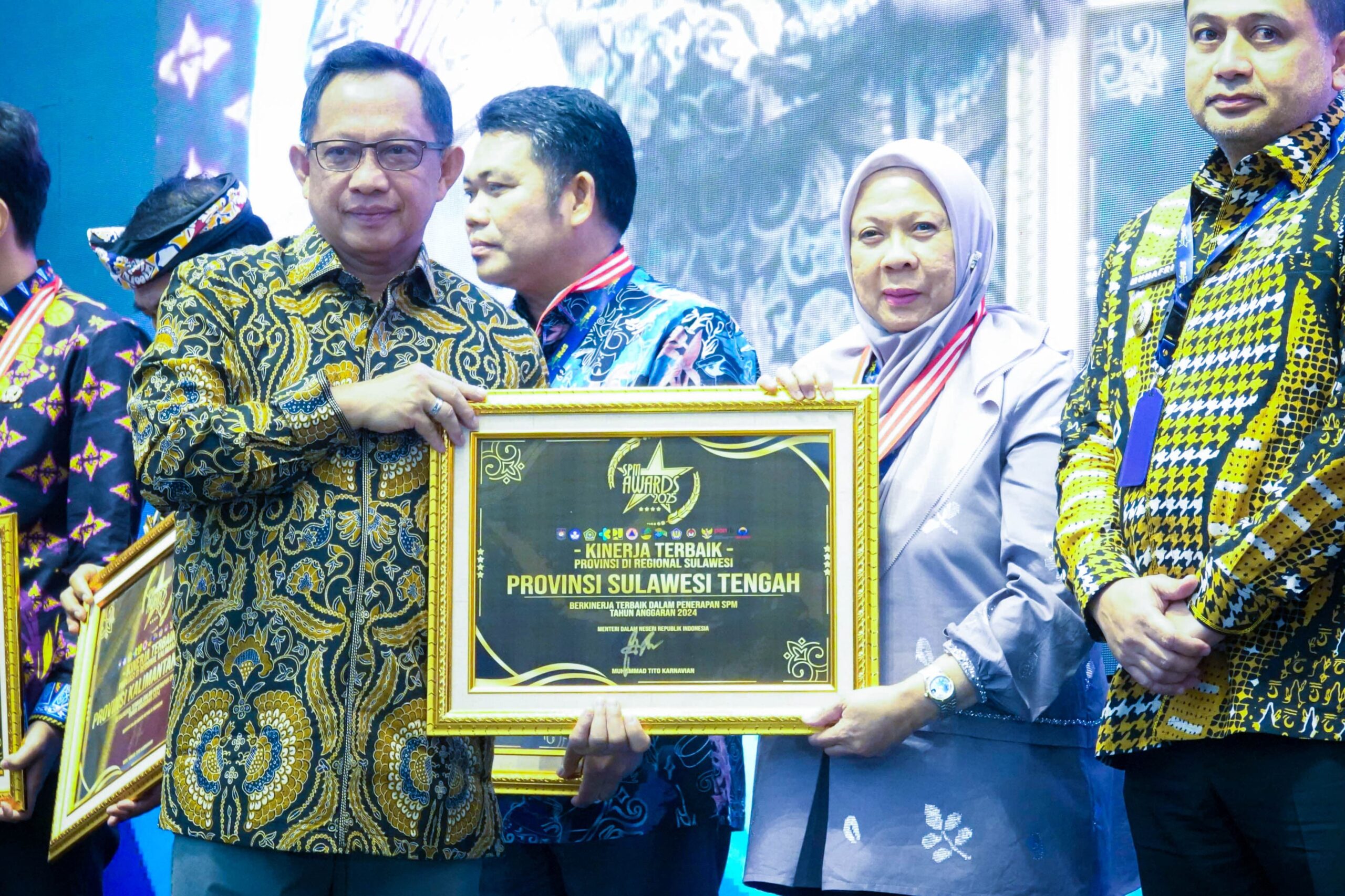 Sulteng Raih Penghargaan Kinerja Terbaik dalam SPM Awards 2025