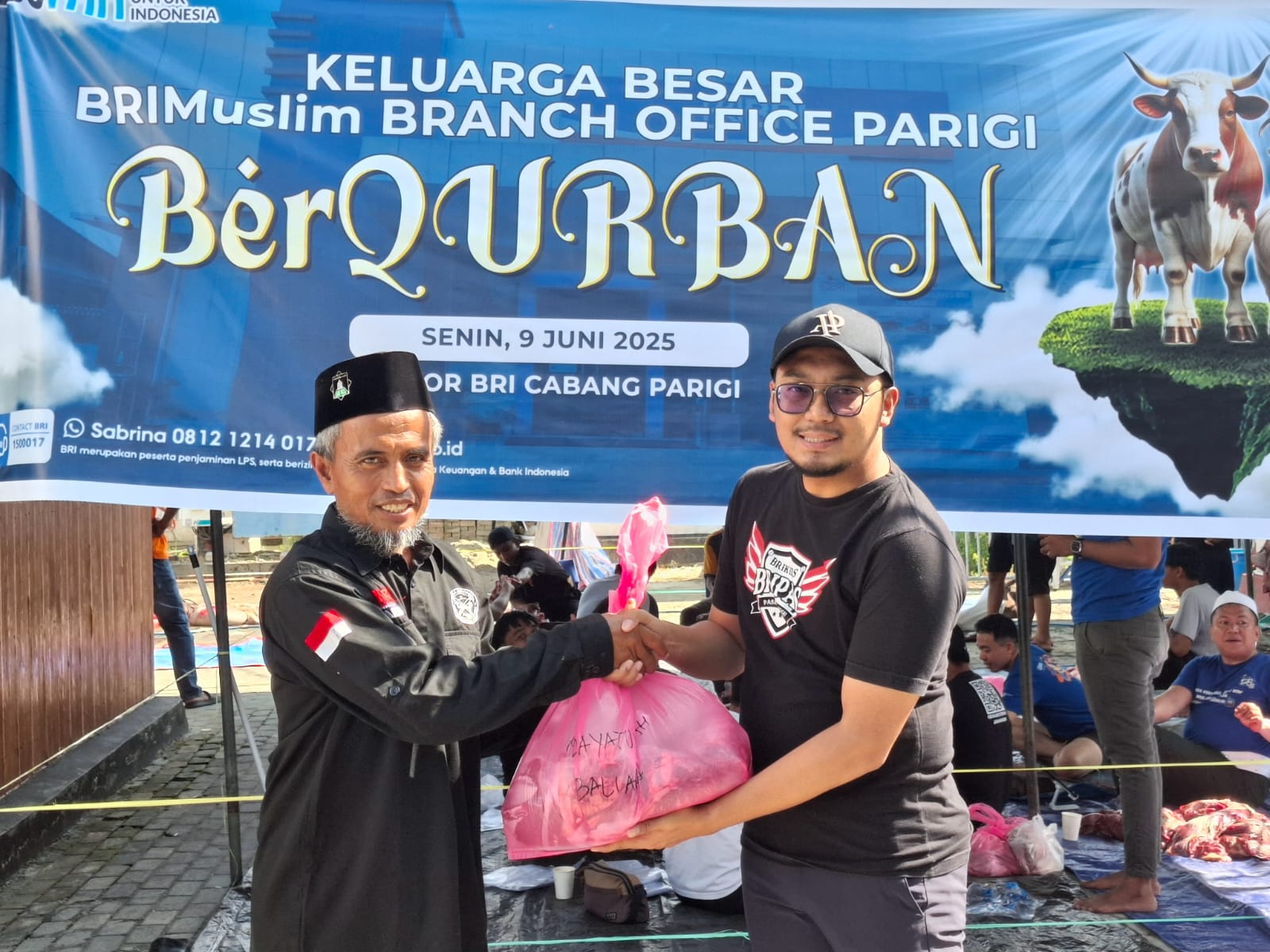 BRI Parigi Kurban 9 Ekor Sapi, Disalurkan ke Ponpes, Panti Asuhan, dan Masyarakat