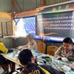 Polres Touna Gelar Pemeriksaan Kesehatan Gratis Bagi Pengemudi Ojol