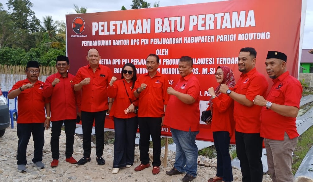 Bangun Kantor Baru, PDI-Perjuangan Parimo Klaim Komitmen Perkuat Pelayanan Publik