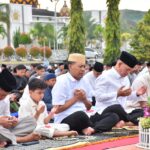 Ribuan Warga Palu Salat Idul Adha di Mapolda Sulteng