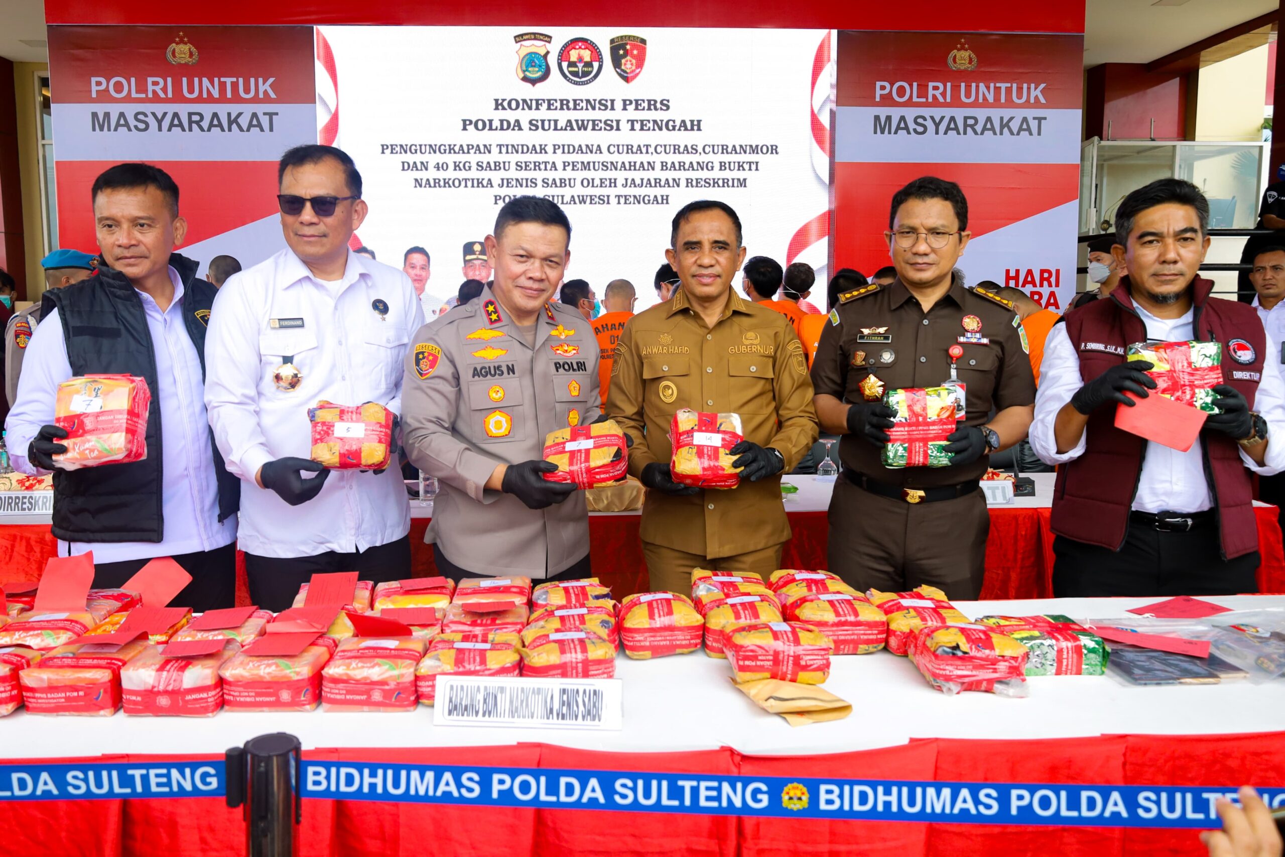 Sulteng Jadi Sasaran Serius Peredaran Narkoba, Gubernur Anwar Hafid: Ini Bahaya Laten