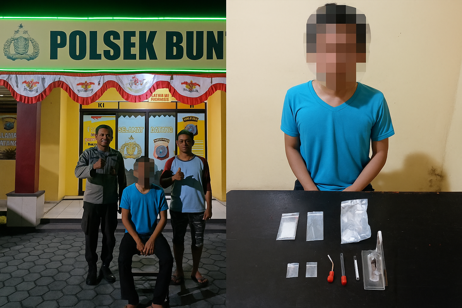 Pengedar Sabu Diringkus di Bunta, Polisi Sita Barang Bukti