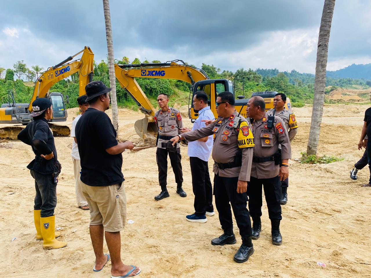 Polres Parimo Temukan Pelanggaran Administrasi di Lokasi WPR Kayuboko, Alat Berat Tak Disita