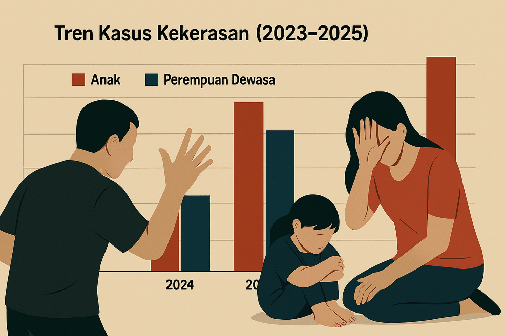 Parimo Darurat Kekerasan: Kasus Perempuan Dewasa Melonjak, Anak Tetap Jadi Korban Utama