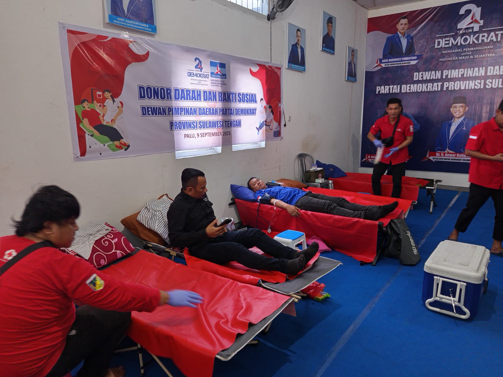 HUT ke-24 Demokrat di Sulteng Dimeriahkan dengan Aksi Sosial