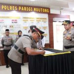 Polres Parimo Segarkan Organisasi Lewat Pelantikan Kabag Ren dan Sertijab Kasi Humas