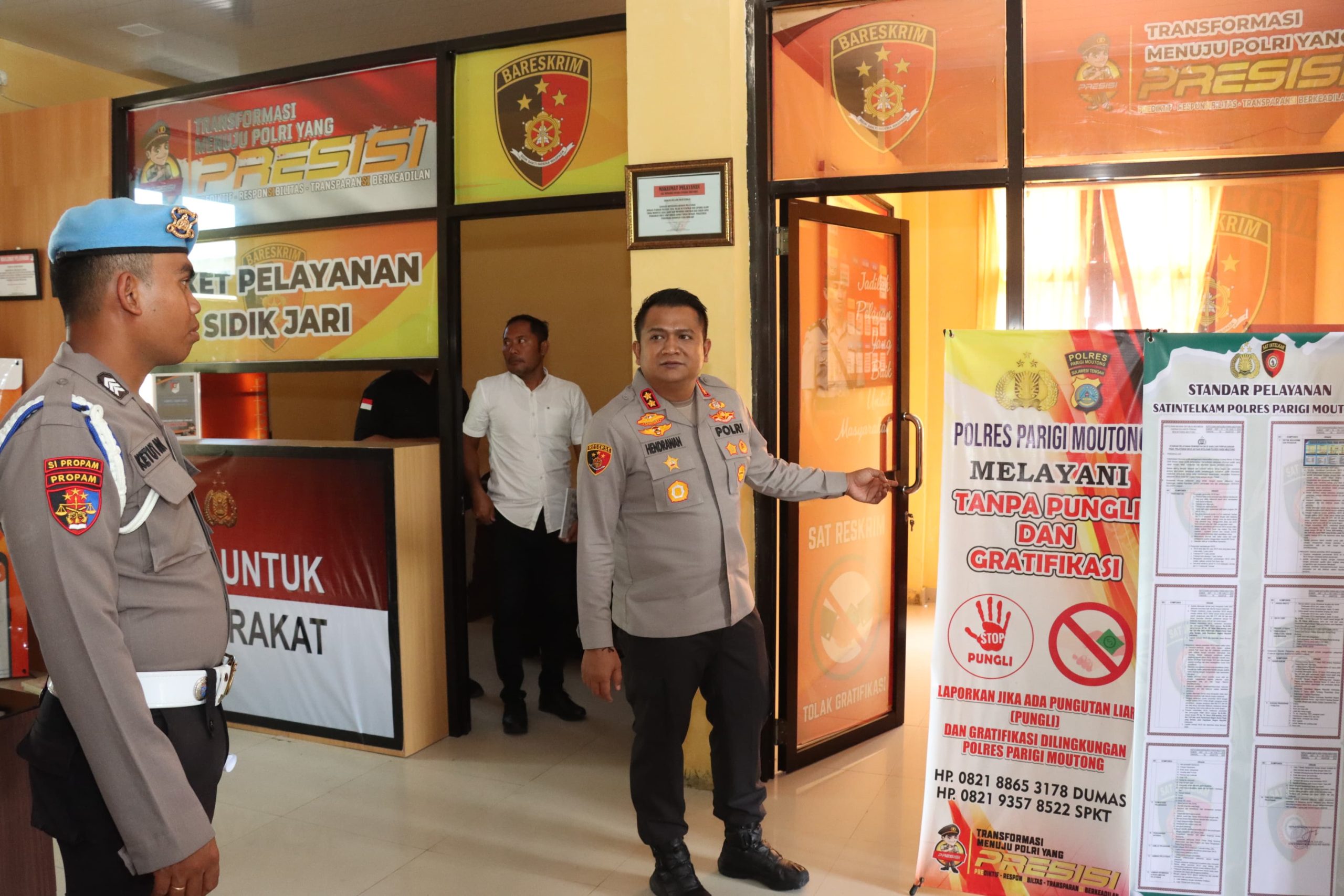 Bangun Kepercayaan Publik, Polres Parimo Perkuat Pelayanan Berbasis Empati