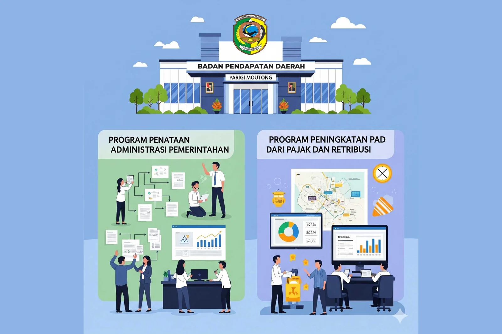 Bapenda Parimo Fokus Perkuat Kinerja dan Efisiensi Program