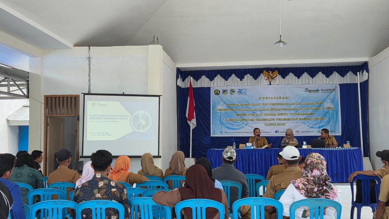 Bapenda Parimo Sosialisasikan Pemungutan Pajak Penggunaan Air Tanah