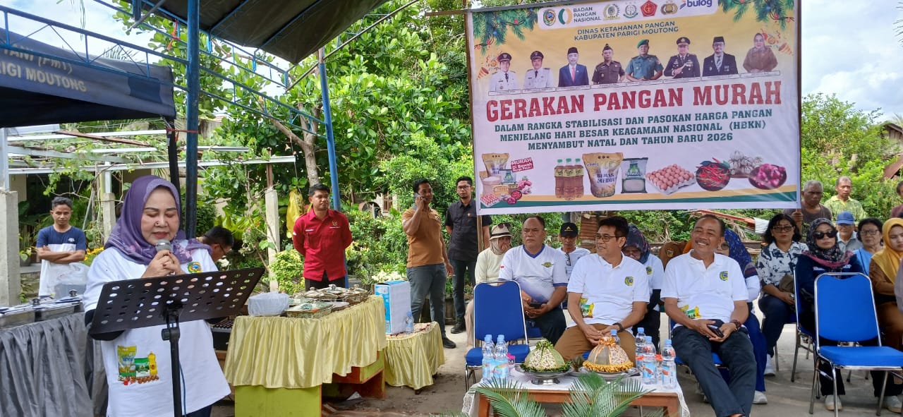 Jelang Nataru, Pemda Parimo Gelar Gerakan Pangan Murah di Maesa