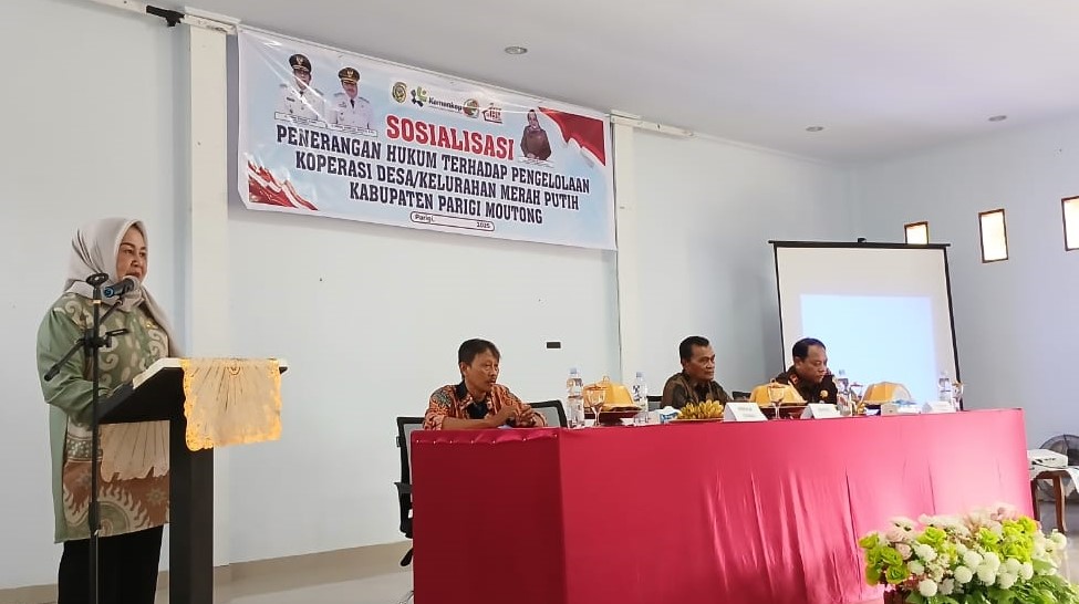 DisKopUKM Parimo Gelar Sosialisasi Penerangan Hukum Kopdeskel Merah Putih