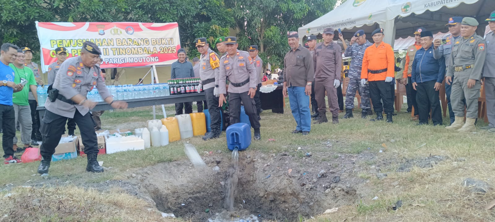 Polres Parimo Ajak Masyarakat Perangi Peredaran Miras Ilegal