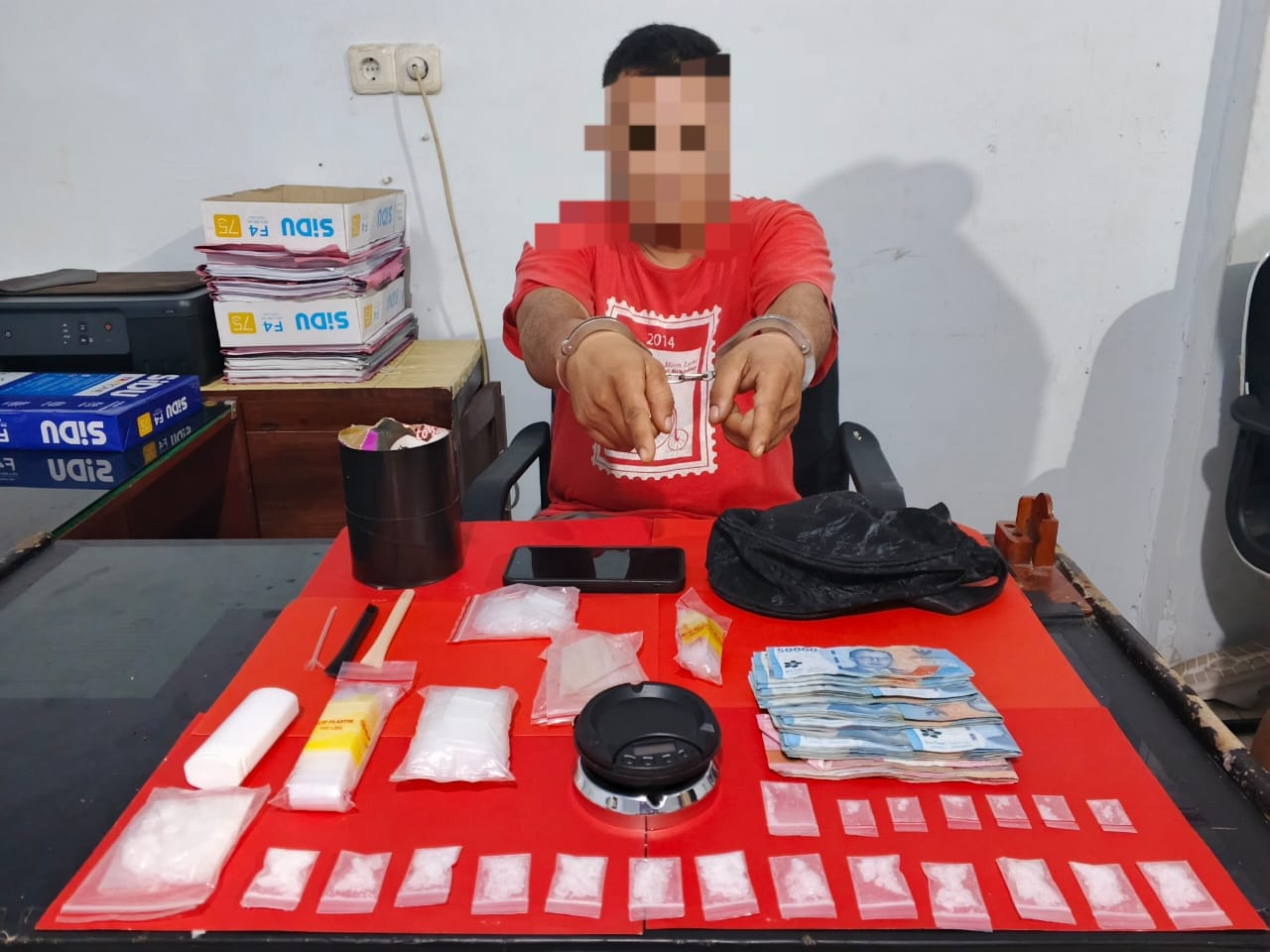 Polsek Tomini Tangkap Dua Pelaku Peredaran Sabu di Mepanga