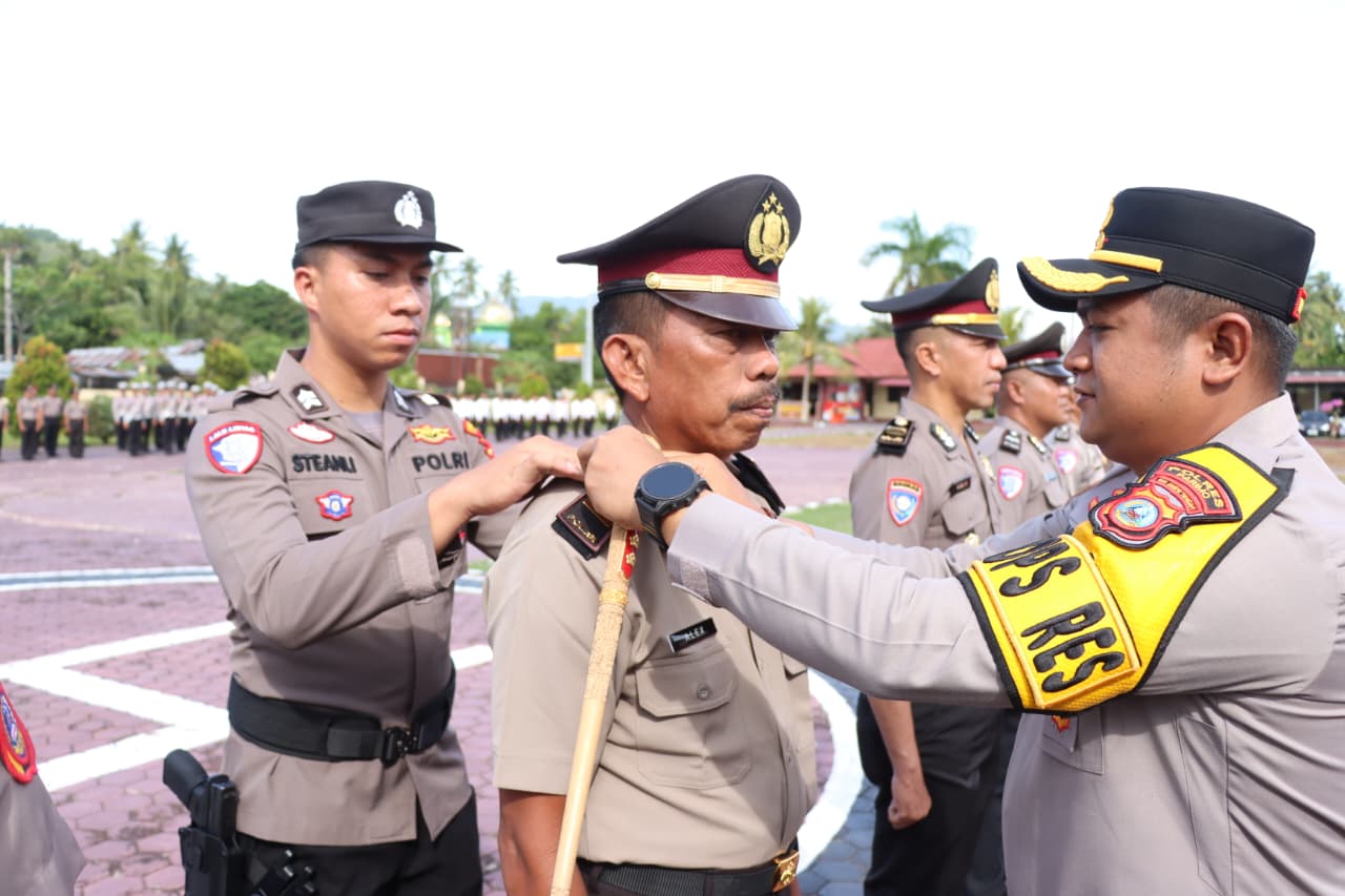Kenaikan Pangkat 73 Personel, Polres Parimo Tekankan Merit System dan Tanggung Jawab Publik