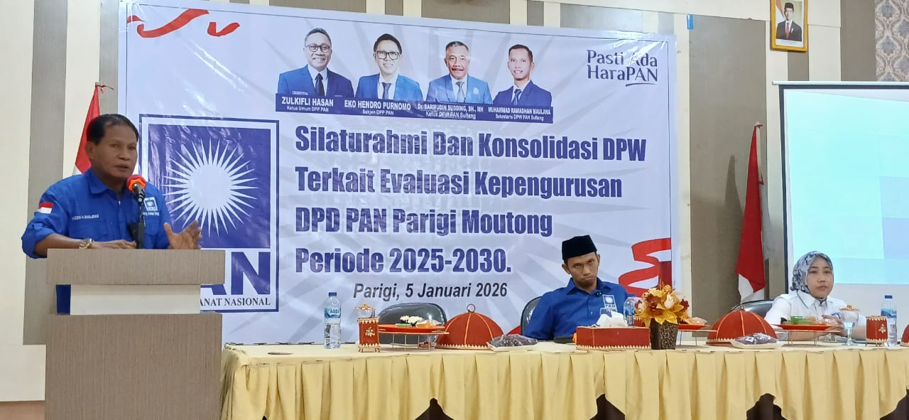 PAN Konsolidasikan Pengurus DPD Parimo, Target Partai Siap Dijalankan