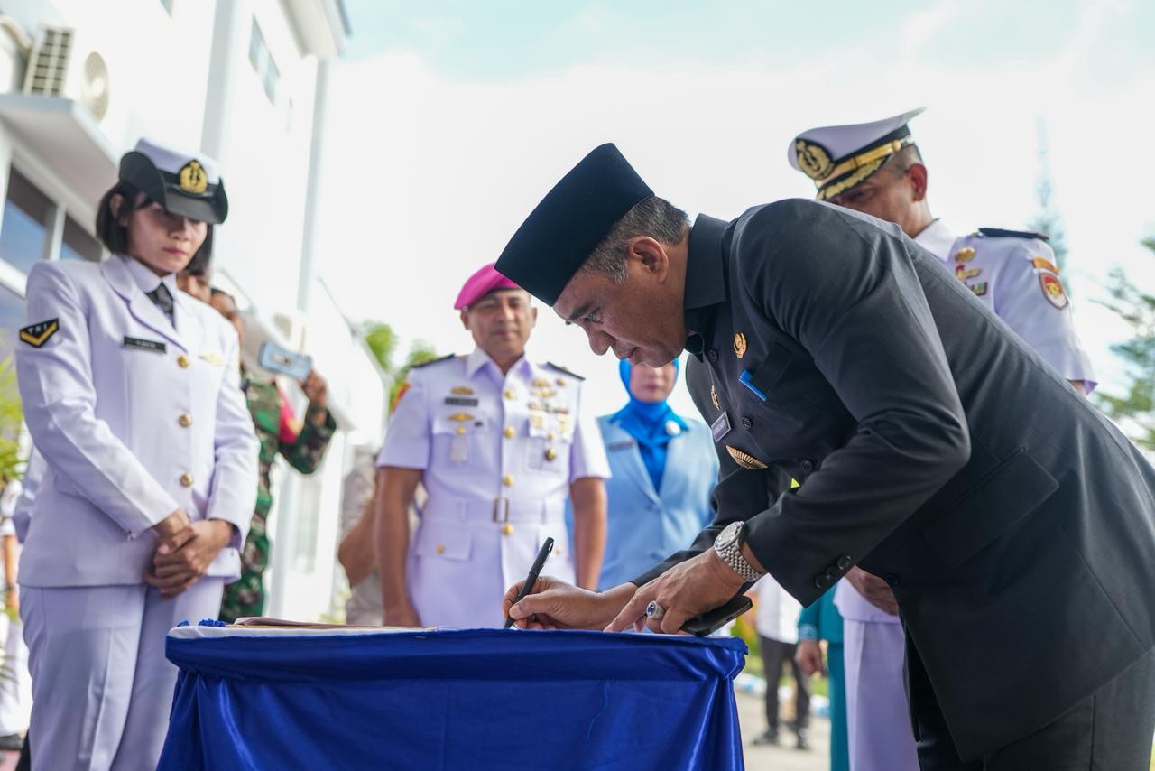 Gubernur Anwar Hafid Soroti Peran TNI AL Jaga Keamanan Laut Penopang Ekonomi Sulteng