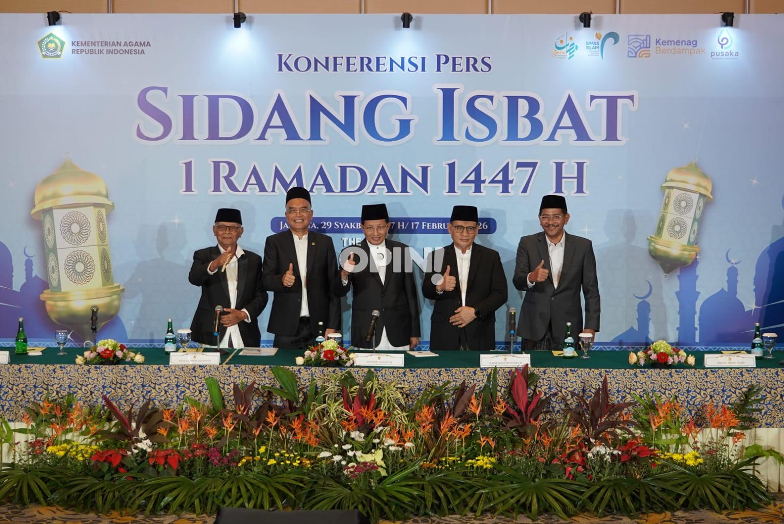 Hasil Sidang Isbat: Puasa Ramadan 1447 H Mulai Kamis, 19 Februari 2026