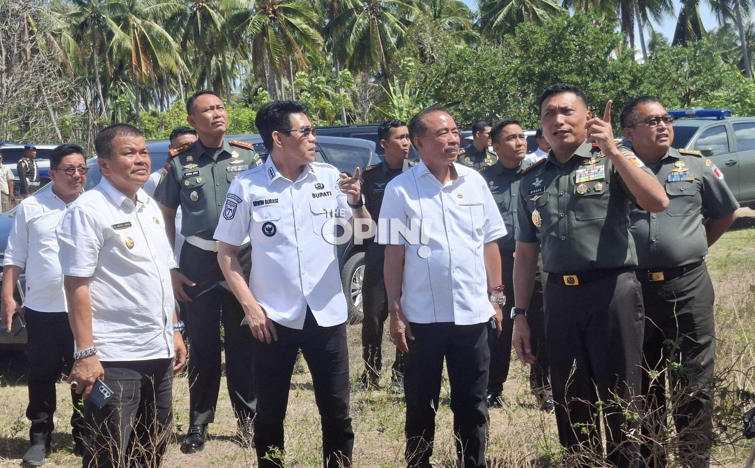 Pangdam XXIII/Palaka Wira Tinjau Lahan Hibah untuk Pembangunan Korem dan Denpom di Parimo