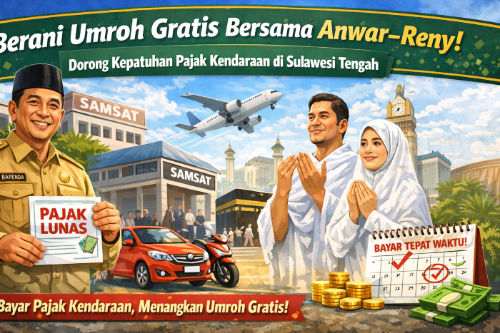 Program Umroh Gratis Dorong Kepatuhan Pajak Kendaraan di Sulteng