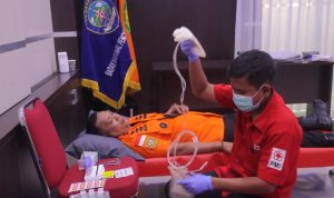 Sambut HUT ke-54, Basarnas Palu Gelar Aksi Donor Darah