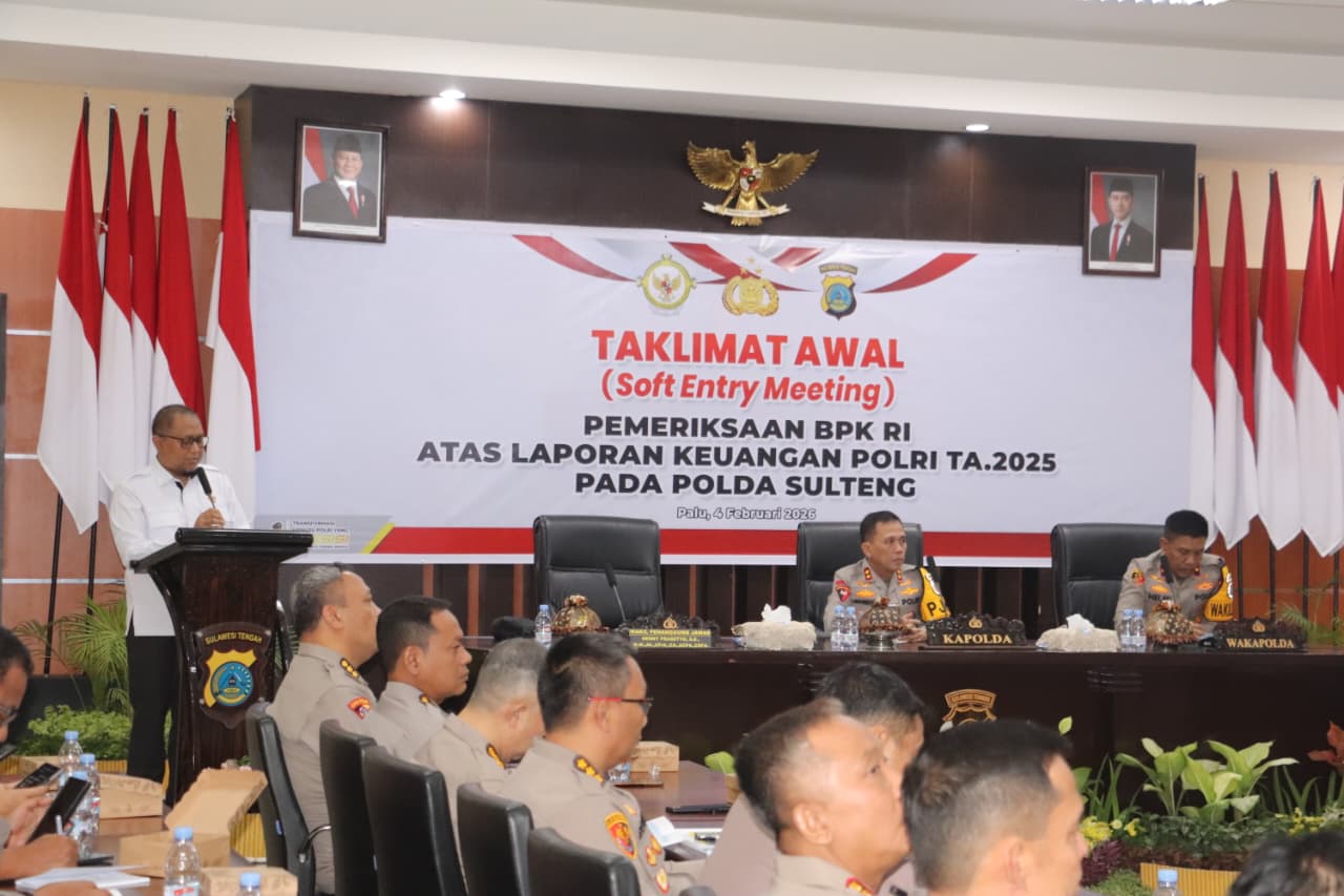 BPK Mulai Audit LK Polri, Kapolda Sulteng Dorong Keterbukaan Data Keuangan