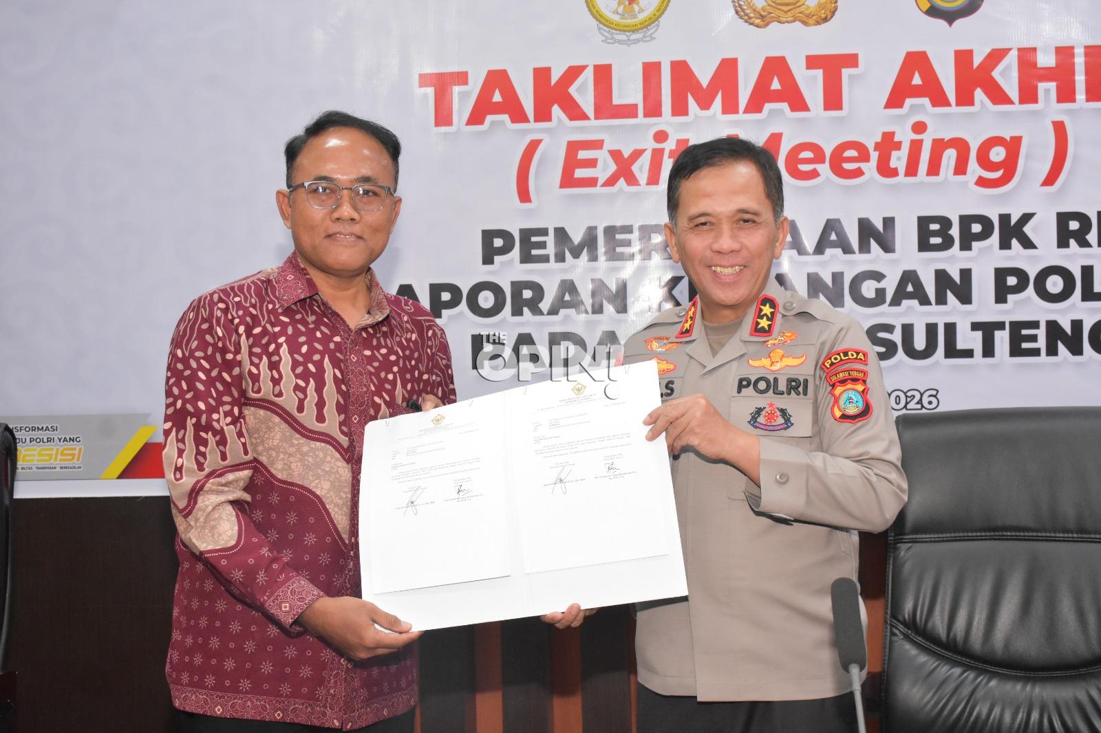Audit 16 Hari Berakhir, Kapolda Sulteng Minta Satker Tak Anggap Remeh Temuan BPK