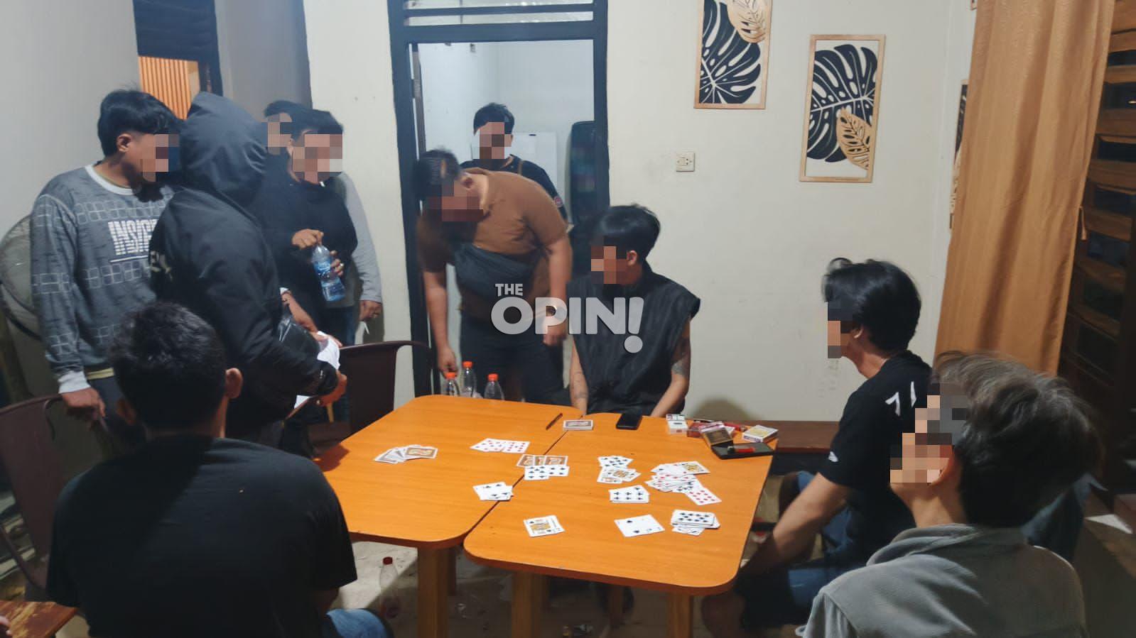 Polisi Sita Kartu Remi dan Uang Taruhan dalam Razia Pekat di Palu