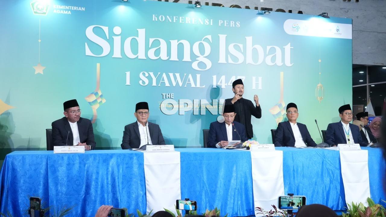 Sidang Isbat Tetapkan Idulfitri Serentak 21 Maret 2026, Pemerintah Tekankan Persatuan Umat