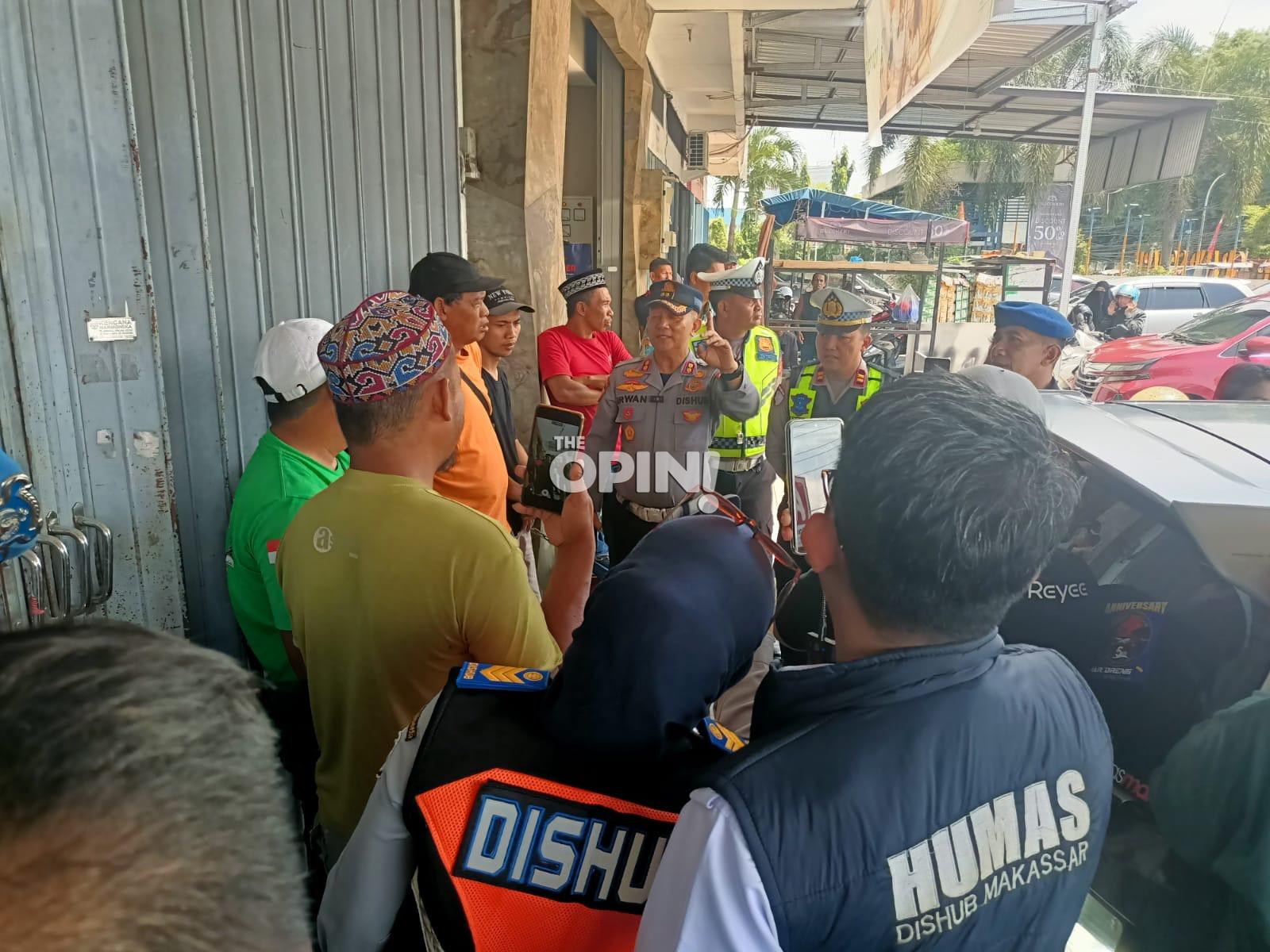 Terminal Bayangan Picu Kemacetan, Dishub Makassar Mulai Penertiban di Jalan Perintis