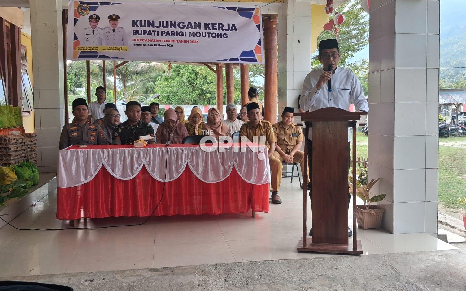 Kunker di Tomini, Bupati Parimo Ingatkan Prioritas Program di Tengah Efisiensi Anggaran